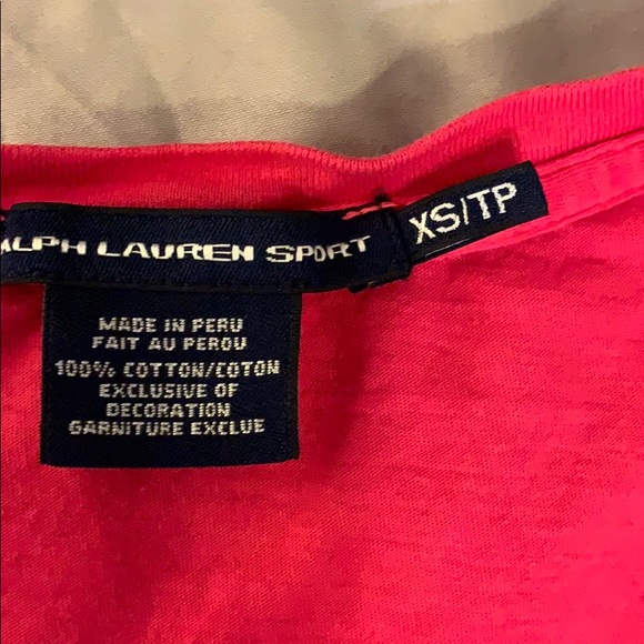 Pink Polo Ralph Lauren V Neck - Picture 3 of 4